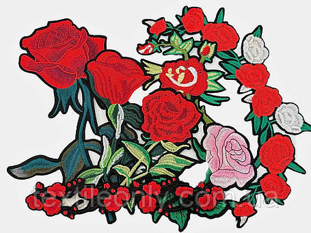 Нашивка Троянда 95х131 мм, фото 2