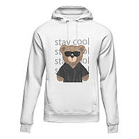 Худі унісекс Polo Bear "Stay cool" Білий, XS
