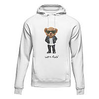 Худі унісекс Polo Bear "Let's Rock" Білий, XS
