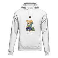 Худі унісекс Polo Bear "Just stay curious" Білий, XS