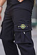 Чоловічі джогери Stone Island карго штани Стон Айленд із бічними кишенями, фото 8
