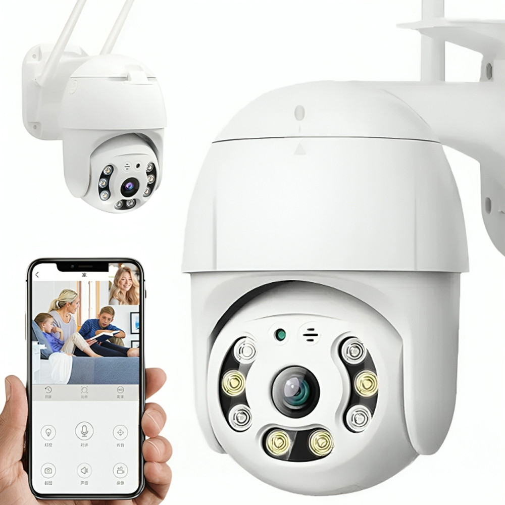 Вулична камера відеоспостереження 4MP, Full HD, A6 / Вайфай камера спостереження / Wifi камера для дому, фото 1
