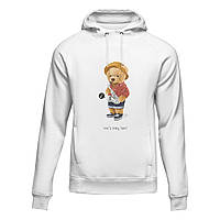 Худі унісекс Polo Bear "Let's play sax!" Білий, XS