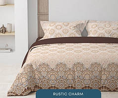 Двоспальна постільна білизна Теп ранфорс Rustic Charm