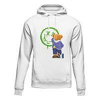 Худі унісекс Polo Bear "Spray & Smile" Білий, XS