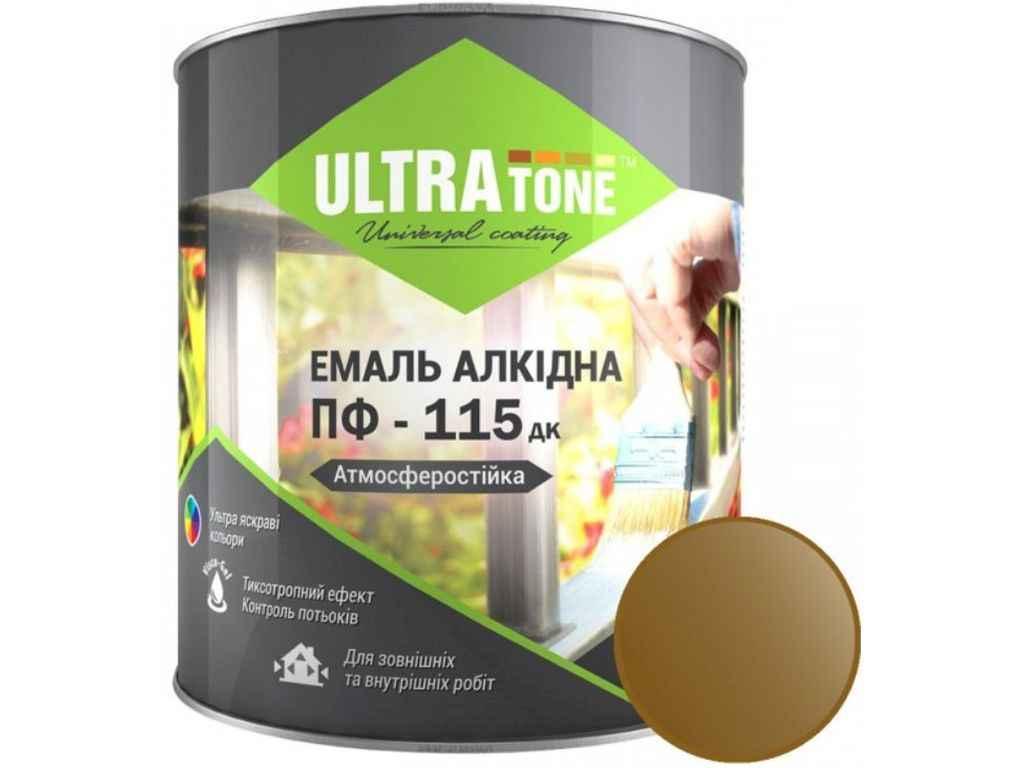 Емаль алкідна ПФ-115 жовто-коричневий 0,9кг ТМ ULTRA TONE