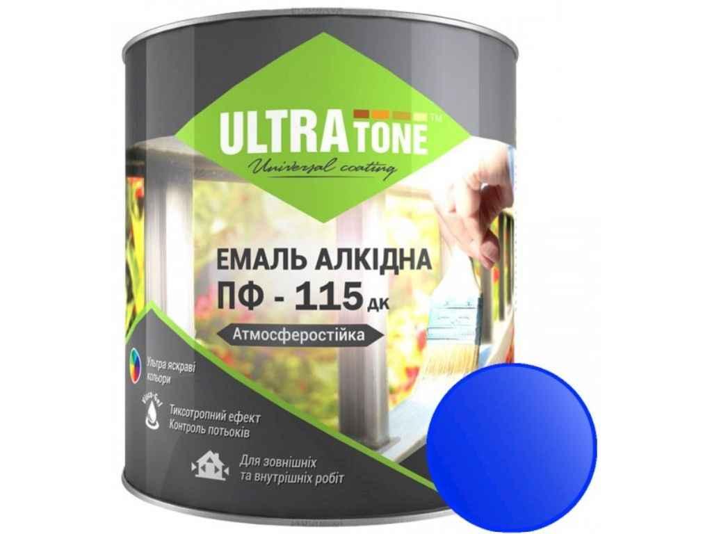 Емаль алкідна ПФ-115 синій 0,9кг ТМ ULTRA TONE, фото 1