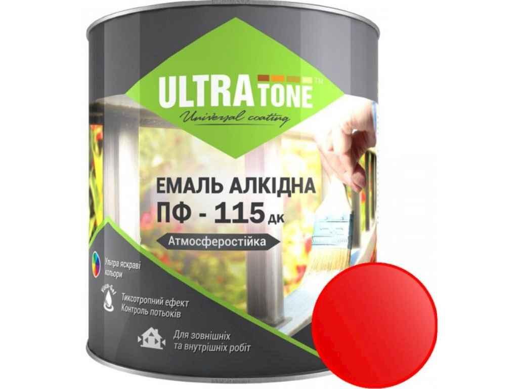 Емаль алкідна ПФ-115 червоний 2,8кг ТМ ULTRA TONE, фото 1