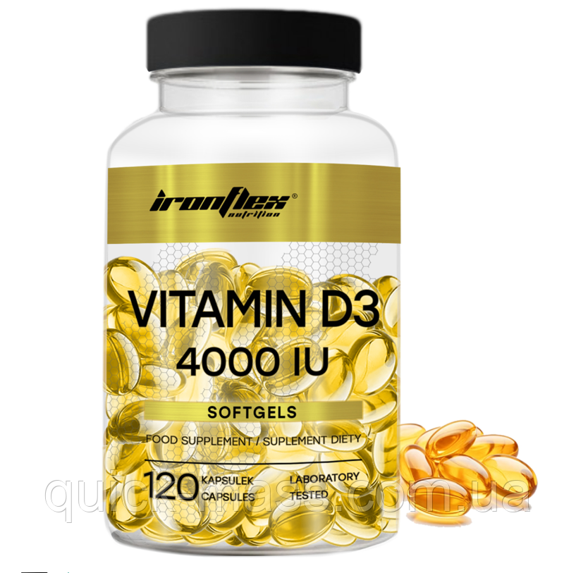 Вітамін D3 Ironflex Vitamin D3 4000 120 softgels