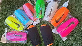 Щитки футбол Nike Tr + обрізи зелені помаранчевий