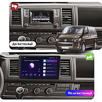 Магнітола 10" Lesko для Volkswagen Caravelle T5 Рестайлінг 2009-2015 2/32Gb CarPlay 4G Wi-Fi GPS Prime 20 шт., фото 3