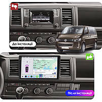 Магнітола 10" Lesko для Volkswagen Caravelle T5 Рестайлінг 2009-2015г 4/64 QLED CarPlay 360 Prime 6шт, фото 3