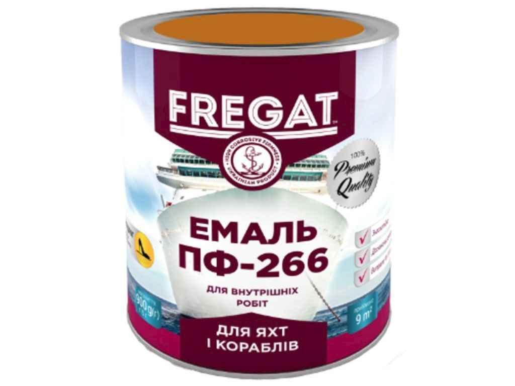 Емаль алкідна ПФ-266 жовто-коричневий 0,9кг для підлоги ТМ FREGAT, фото 1
