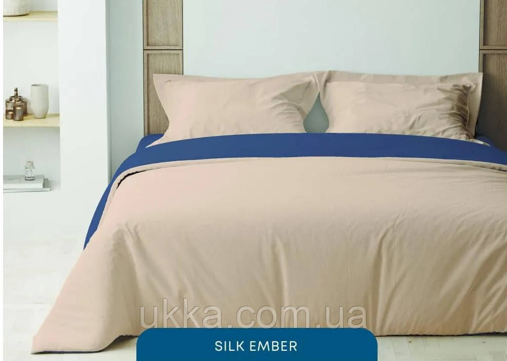 Комплект постільної білизни Теп двоспальний ранфорс Silk Ember