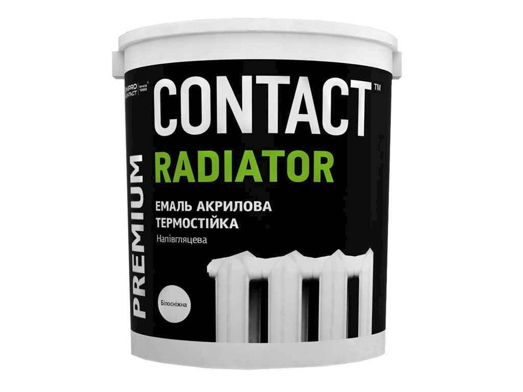 Емаль акрилова Бiлий 2,5кг для радiаторів опалення ТМ CONTACT, фото 1
