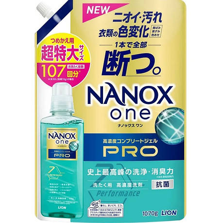 Рідкий засіб Top Nanox One PRO LION для прання 1070 г, фото 1