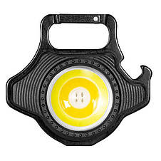 Ліхтар multifunctional W5133-COB ULTRA(white+yellow+red), Li-Ion акуму., ЗУ Type-C, відкривачка, магніт, карабін, фото 4