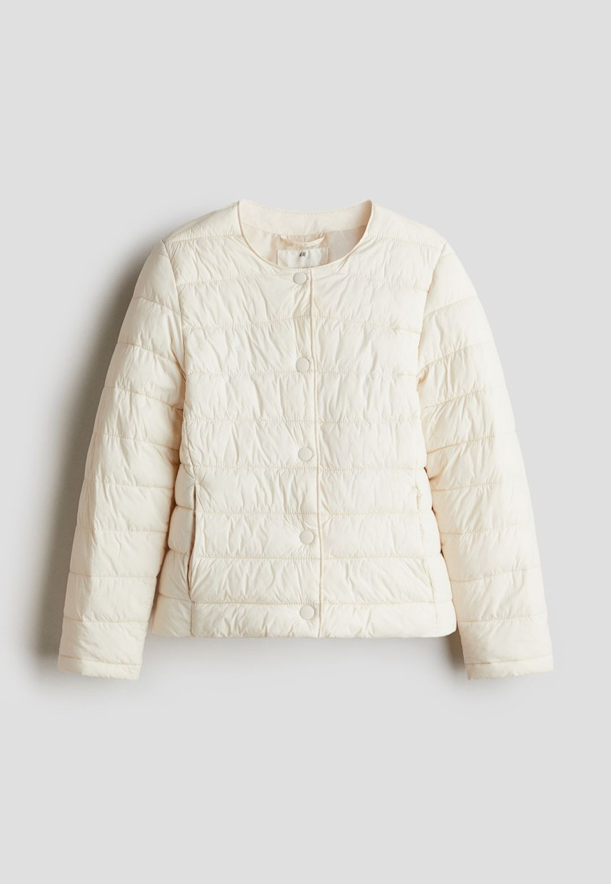 Куртка стьобана кремова H&M 170см, фото 1