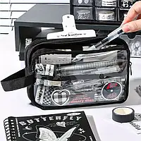 Большой Пенал - Универсальный и Портативный Органайзер для Канцелярии, Косметики и Офисных Принадлежности