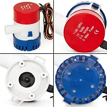Помпа трюмна 70л/хв 1100GPH 12V WW-07102 для відкачування води з судна човна і катера водяний насос, фото 6