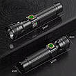 Ліхтар ручний 1136-white laser led PM10-TG, Li-Ion аккум., індикація заряду, ЗУ Type-C, zoom, фото 6