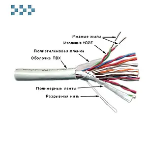 Кабель UTP Omega, Cat.3, 8 пар, Cu, 305 м, фото 3