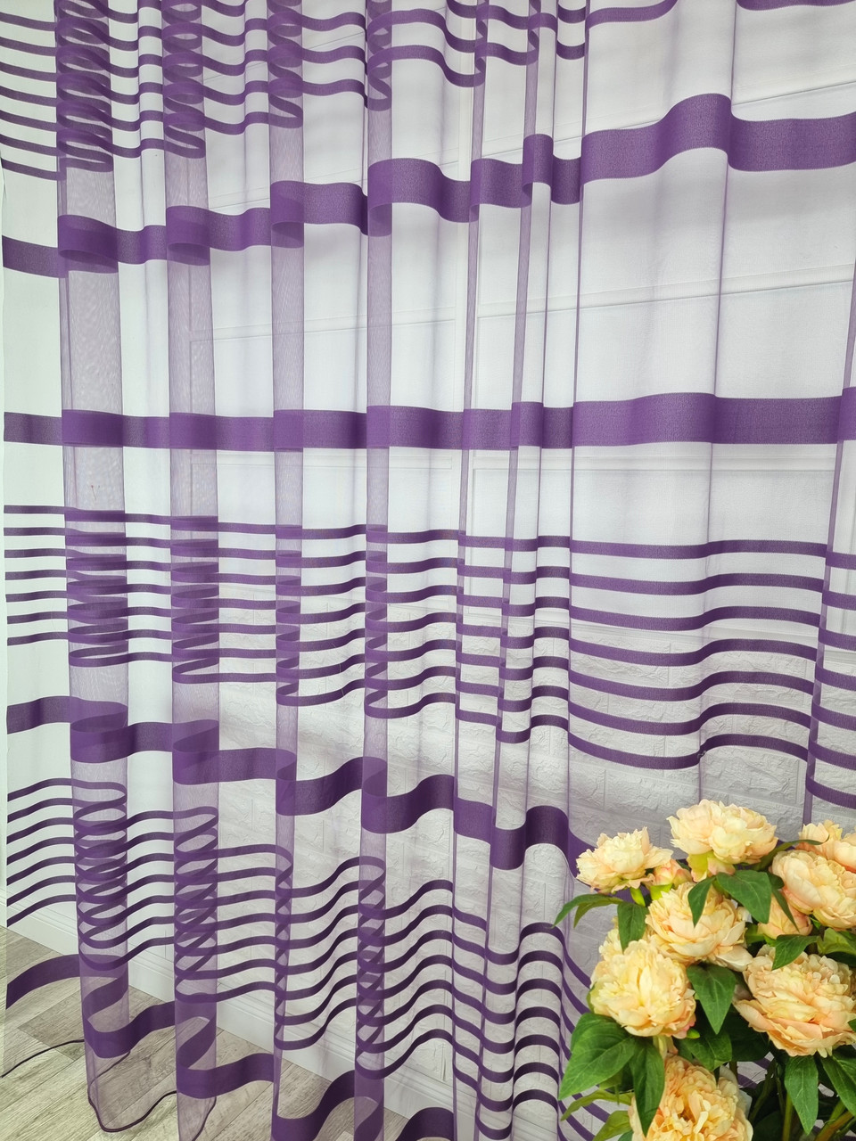 Тюль Лінія Діамант Фіолетовий, 300х270см