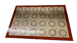 Перфорований силіконовий килимок із розміткою Макарун 60х40 см