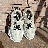 Кросівки дитячі на білій великій підошві AMERICA ДШ, фото 3