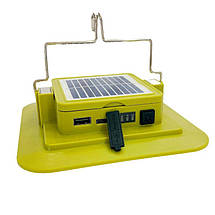 Ліхтар кемпінг 229L-SMD (white+yellow), 3х18650, сон. панель, power bank, ЗУ Type-C, магніт, гачок, фото 6