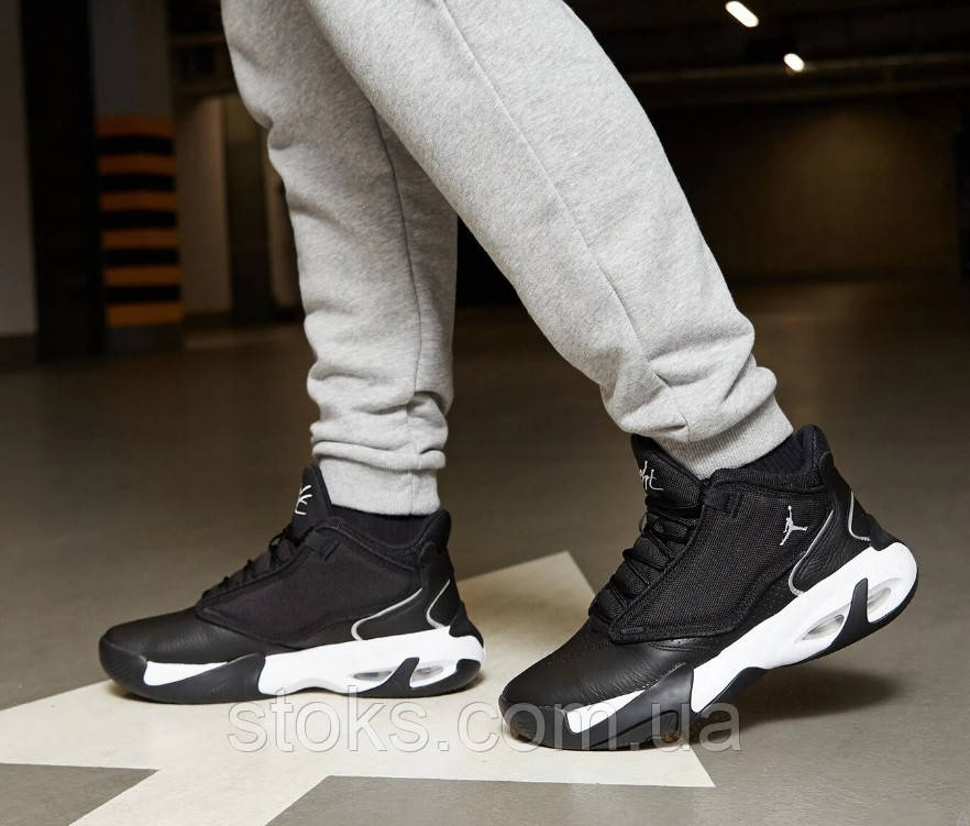 Високі чоловічі кросівки Air Jordan Max Aura 4 Black Dn3687-002, фото 1