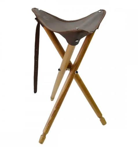 Стілець розкладний з дерев'яними ніжками для відпочинку на природі з ременем для перенесення та чохлом для зберігання, фото 1