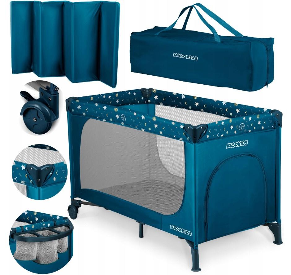 Дитячий манеж-ліжечко Синій 724002, фото 1