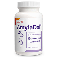 Dolfos AmylaDol (Дольфос АмілаДол) домішка ензими для травлення собак і котів 90 шт.