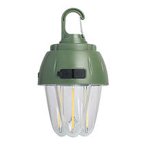 Ліхтар кемпінг 899-SMD(RGB)+COB вольфрамова лампа, Li-Ion аккум., сонячна панель, ЗУ Type-C, гачок, фото 5