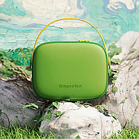 Косметичка Fungoofun силіконова б'юті-чемодан для косметики та аксесуарів, сумочка з ручкою на блискавці, зелена Люкс качество!+