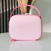 Косметичка Fungoofun силіконова б'юті-чемодан для косметики та аксесуарів, сумочка з ручкою на блискавці, рожева Люкс качество!+