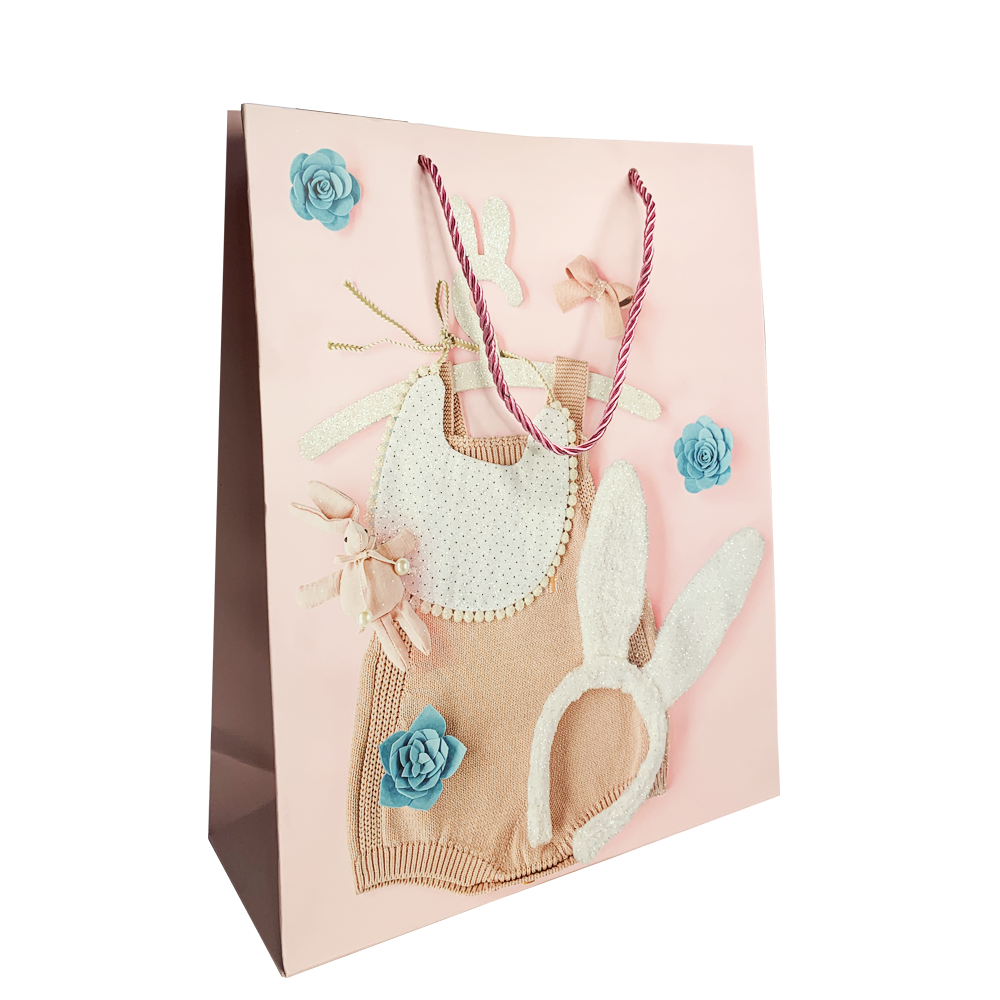 Пакет подарунковий 32*26 (З зайчиком)