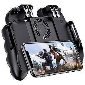 H9 Pro 1200 маг геймпад тригери джойстик з охолодженням для пубг мобайл pubg mobile телефону call of duty