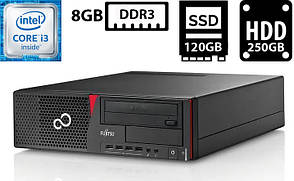 Комп'ютер Fujitsu Esprimo E720 E85+ SFF/Core i3-4330 3.50GHz/8GB DDR3/SSD 120GB+HDD 250GB/Intel HD Graphics Б/В