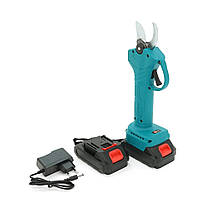 Секатор для обрізання Makita 36V якісний акумуляторний секатор для робіт у саду з 2 акб 2 Ah у кейсі, фото 3