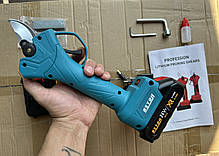 Секатор для обрізання Makita 36V якісний акумуляторний секатор для робіт у саду з 2 акб 2 Ah у кейсі, фото 5