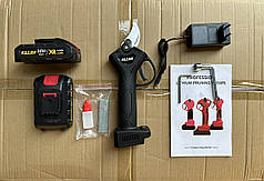 Секатор для обрізання Makita 36V якісний акумуляторний секатор для робіт у саду з 2 акб 2 Ah у кейсі