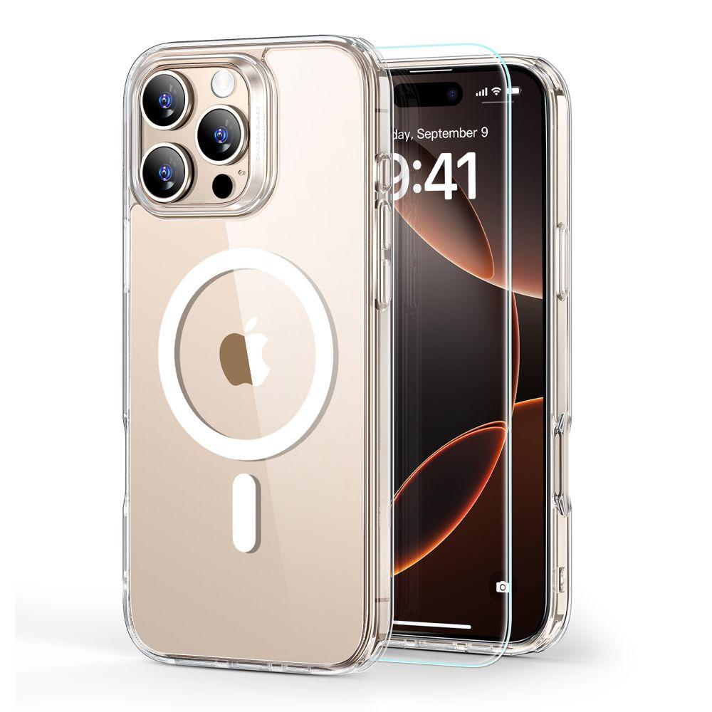 Чохол і скло ESR для iPhone 16 Pro Max - Classic Hybrid Halolock MagSafe, Clear (4894240243541)