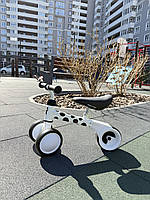 Біговел дитячий PROFI KIDS колеса EVA 6 дюймів MBB 1018-4D , 3 колеса , сталева рама, складна конструкція , білий., фото 5