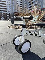 Біговел дитячий PROFI KIDS колеса EVA 6 дюймів MBB 1018-4D , 3 колеса , сталева рама, складна конструкція , білий., фото 2