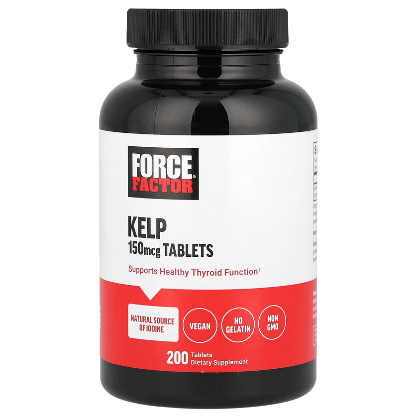 Келп / Force Factor, Kelp, 150 mcg, 200 Tablets