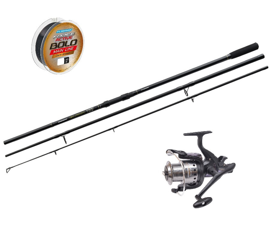 Короповий комплект Flagman Magnum Black Carp з котушкою та волосінню (FMBC330-5000)