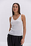 Жіноча в'язана майка з бретелями-зав'язками, фото 5