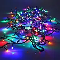 Світлодіодна Гірлянда нитка 501 led RGB різнокольорова (чорний провід)